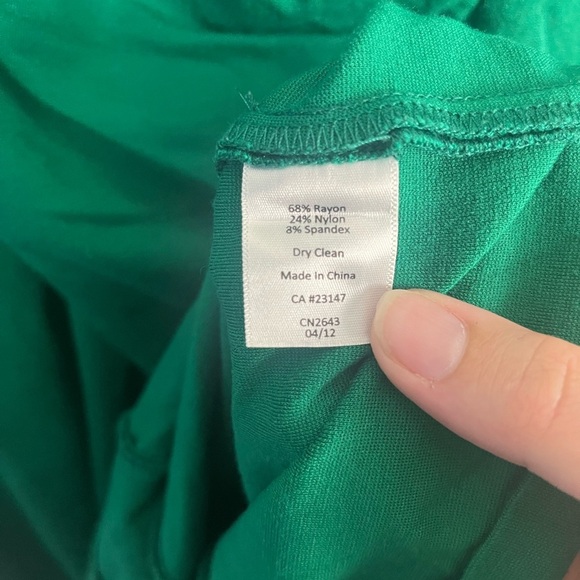 Talbots Kelly green faux wrap midi dress size 20W - Picture 4 of 6